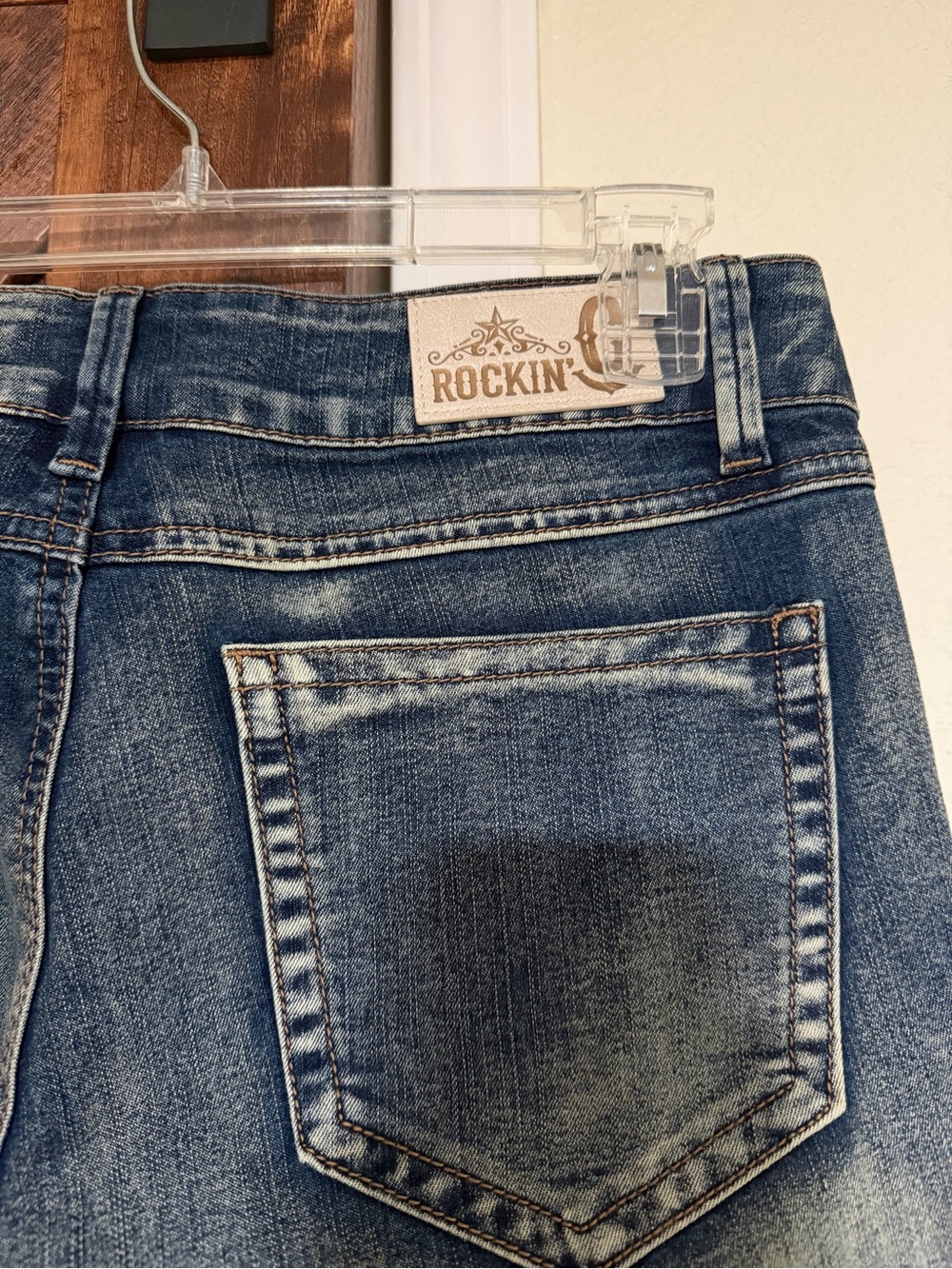 Rockin C Women Flared Leg Denim Jeans 29x31 - Picture 4 of 5